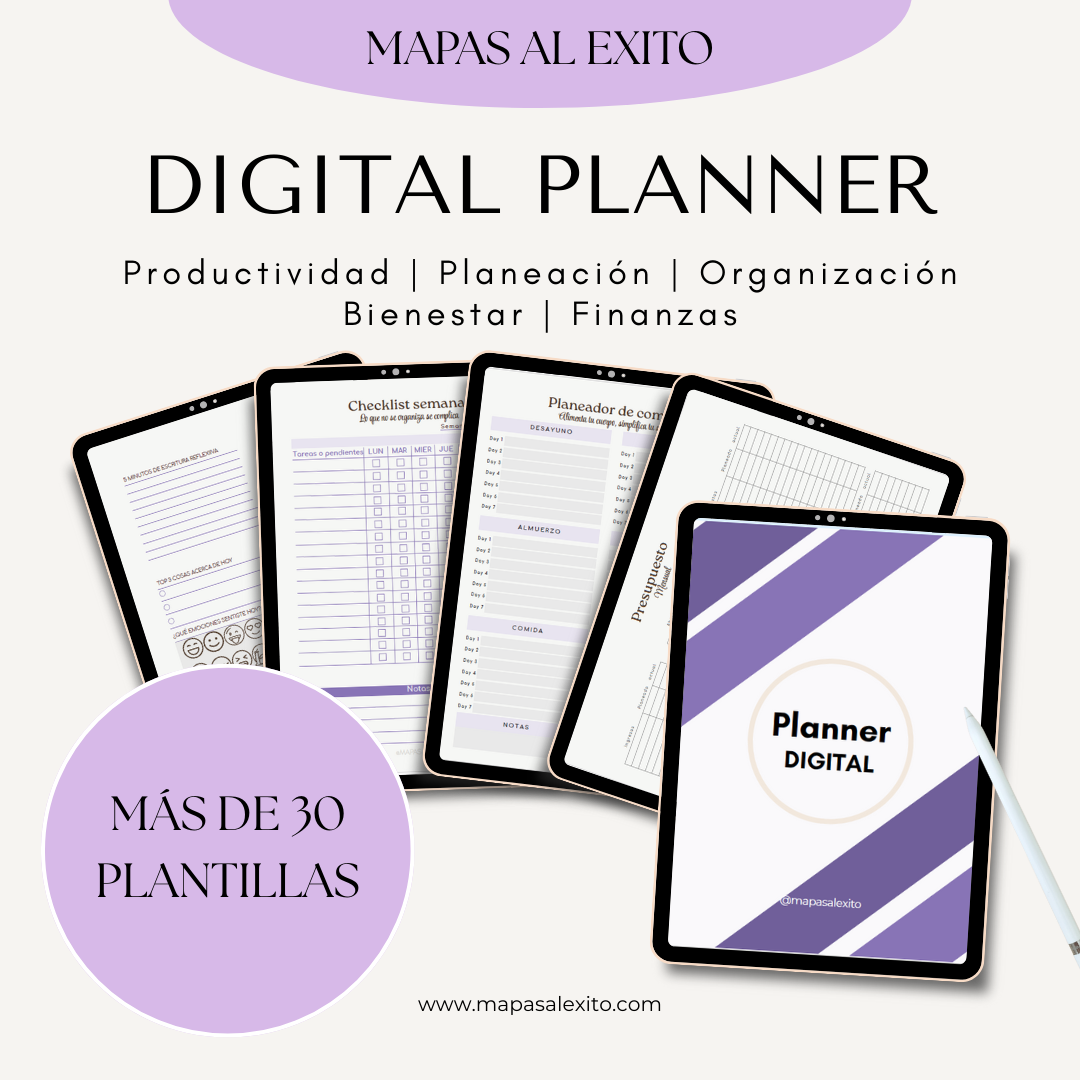 Planner Digital - Mapas al Éxito
