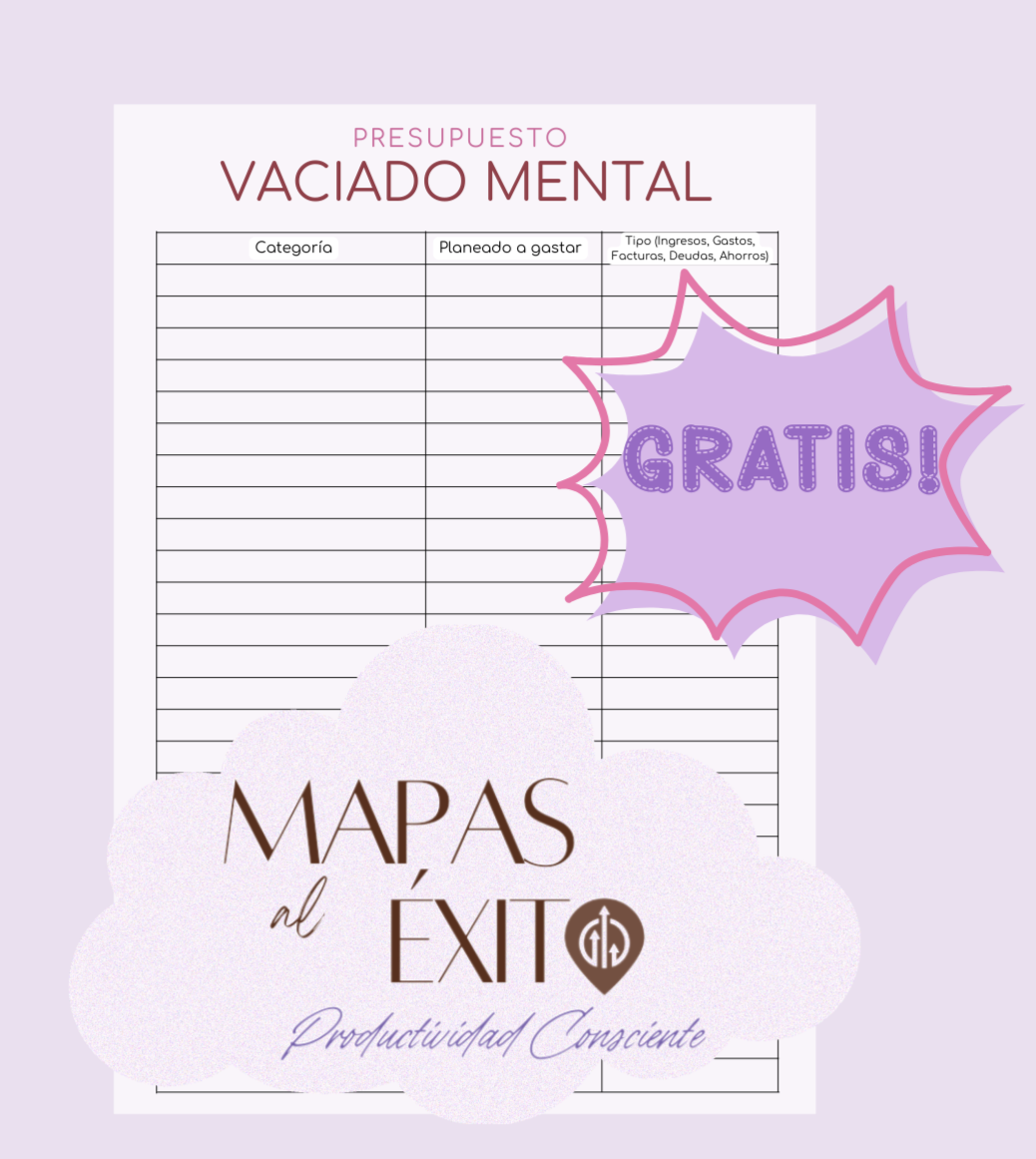 Plantilla de Vaciado Mental y Organización (Imprimible)