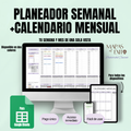 Planeador Semanal + Calendario Mensual