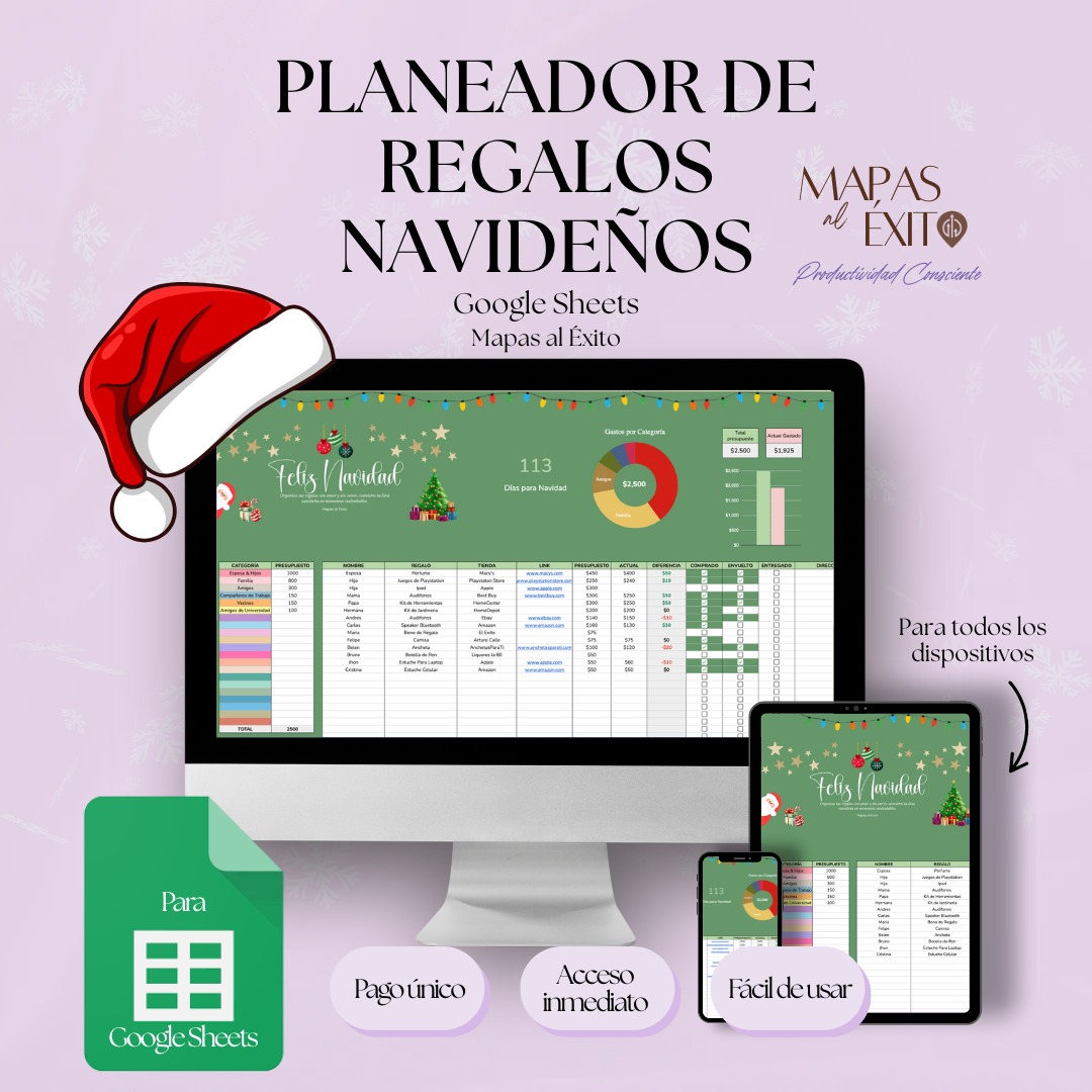 Planeador de Regalos Navideños