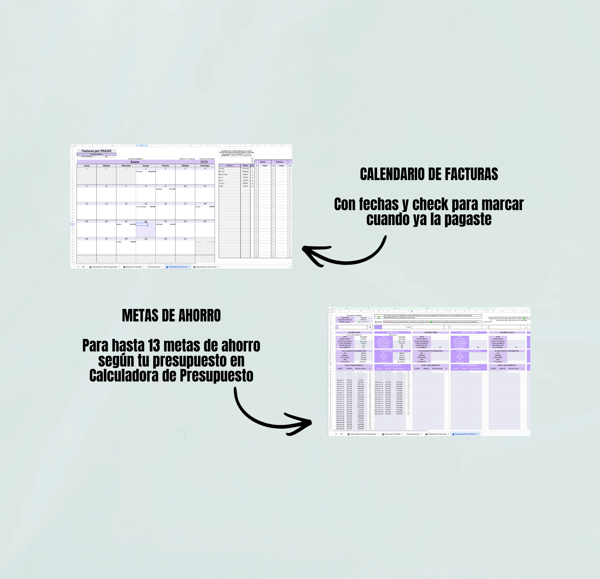 Presupuesto Fijo Mensual - Google Sheets