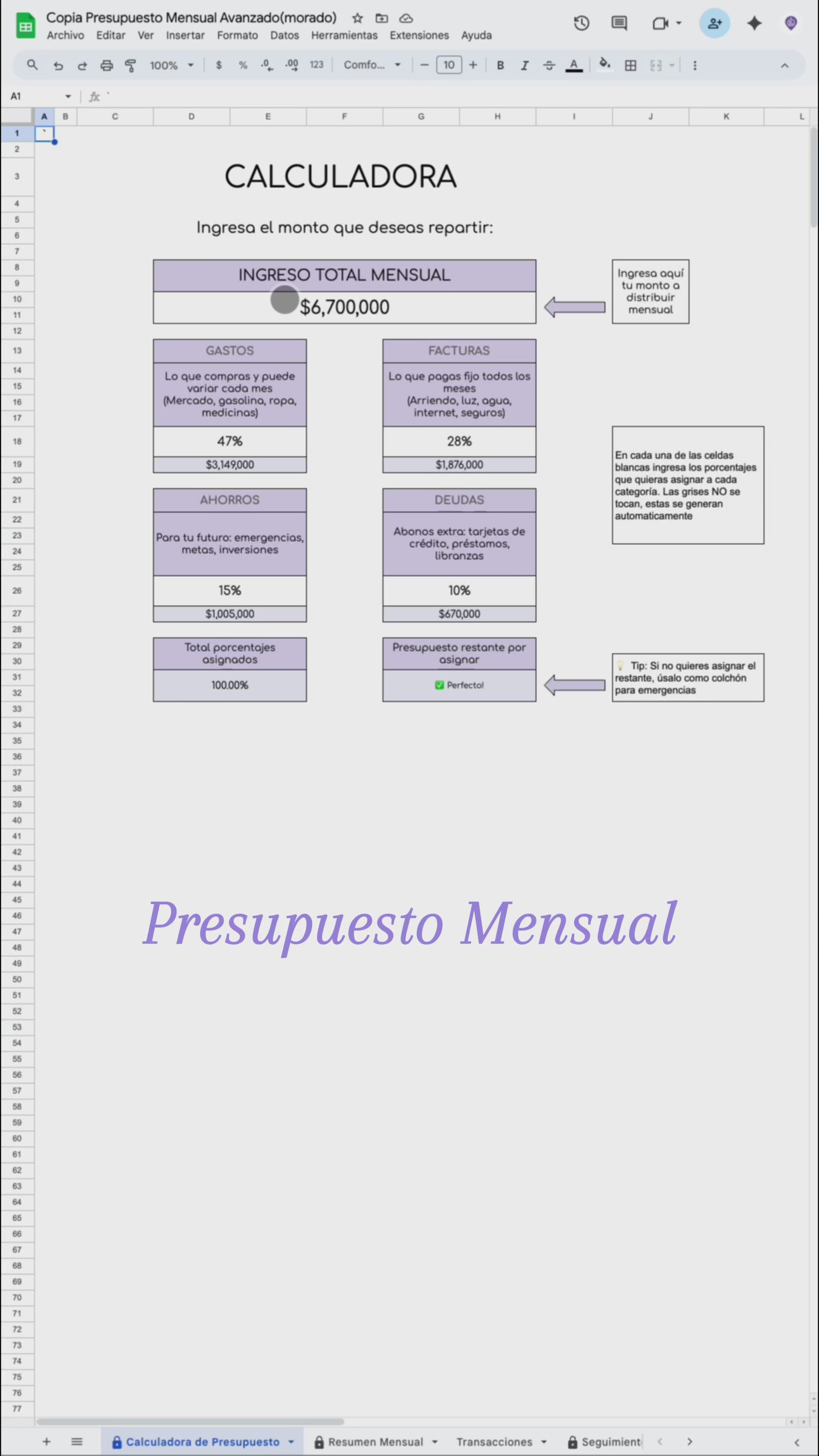 3 en 1 - Kit Completo Organización Personal - Sistema Integral Finanzas + Productividad